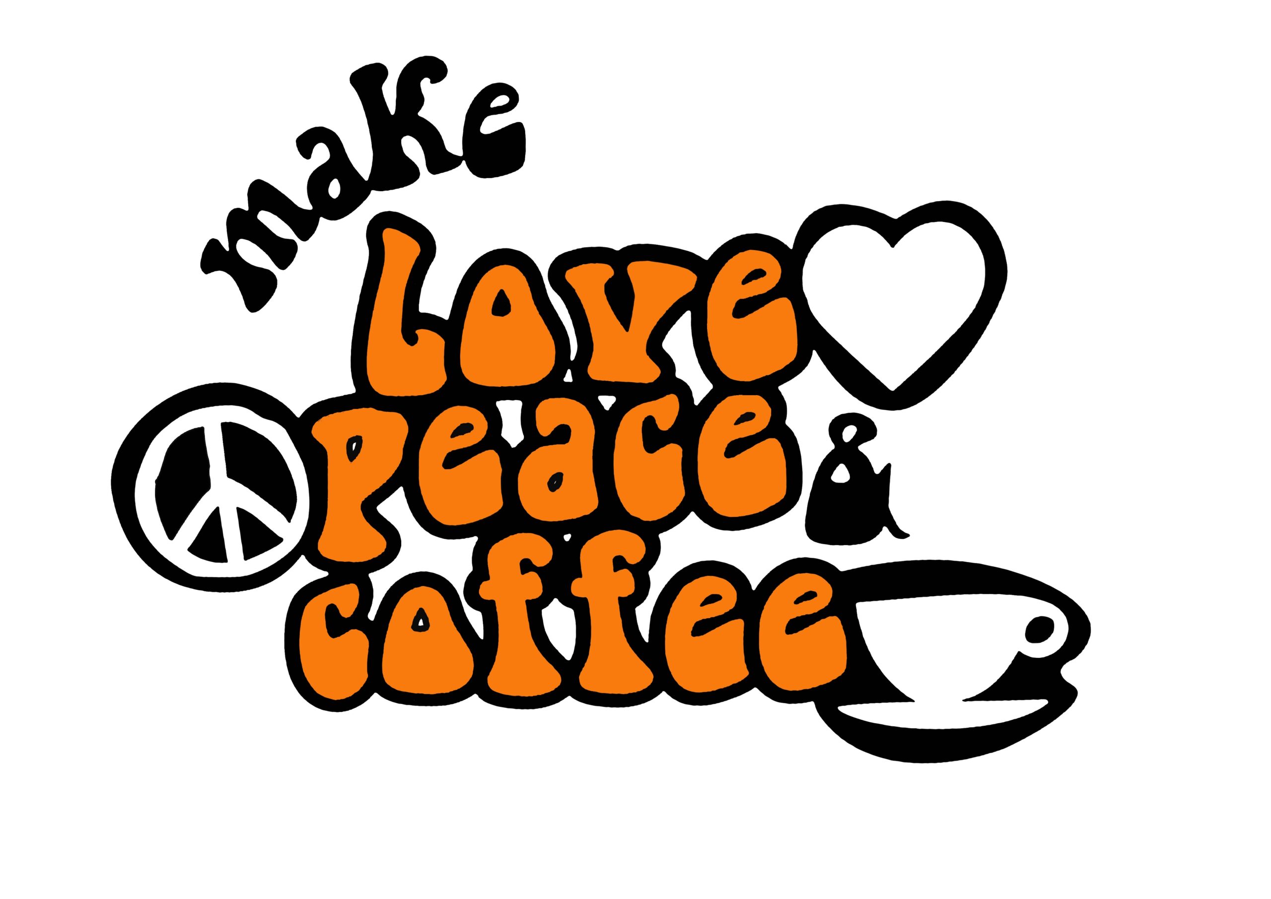 Make Love Peace & Coffee logo